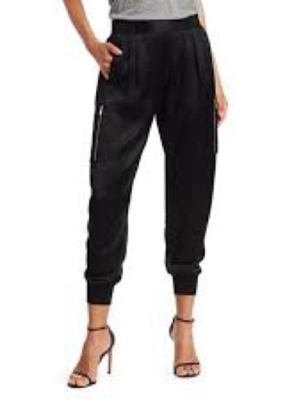 ATM NWT Dress Pants / Joggers Size L US In Black 100% Silk